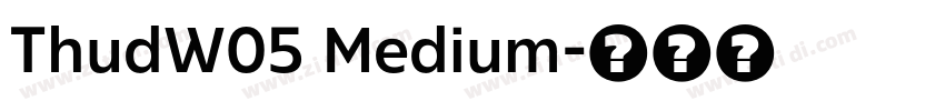ThudW05 Medium字体转换